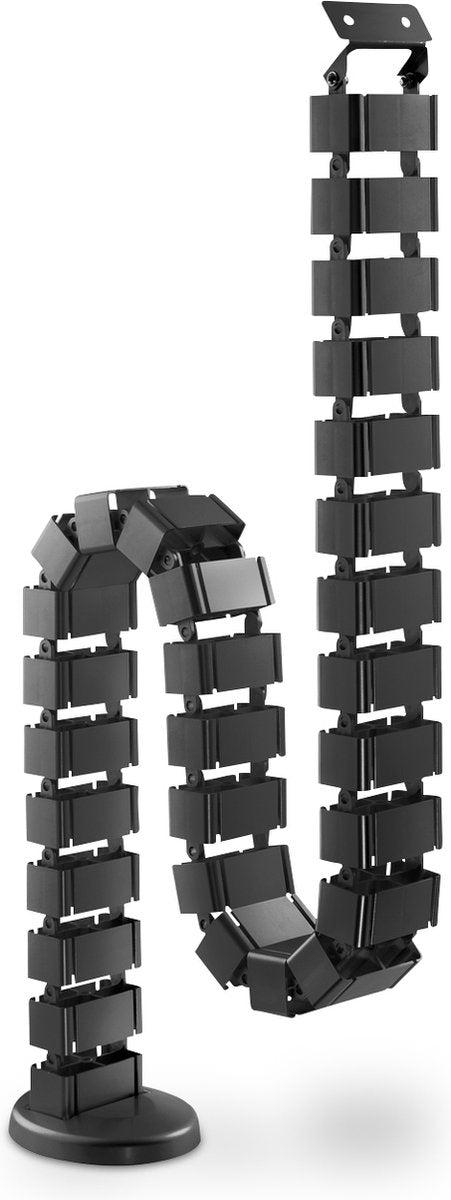 Digitus kabelslange 130 cm abs plast, metal sort fleksibel (L x B x H) 130 x 6,7 x 3,5 cm 1 stk. da-90505