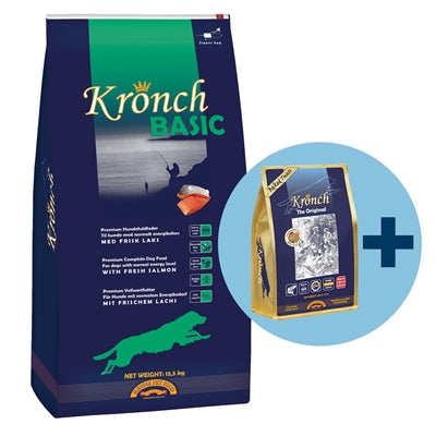 Kronch grundlæggende voksen med gratis Kronch 100% laks snacks