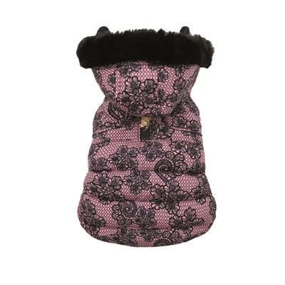 Croci hundefrakke blondeforet pink