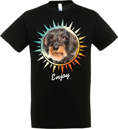 T-shirt Dachshund Black