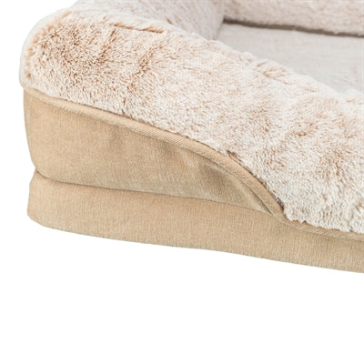 Trixie vital hundeseng lino kantet beige