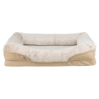 Trixie vital hundeseng lino kantet beige