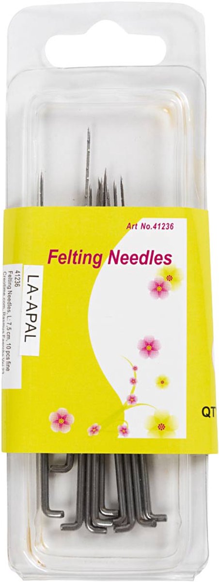 Creativ virksomhed https: www.cchobby.nl filtenål-l-7-5-cm-fin-10-stykke-1-kasse