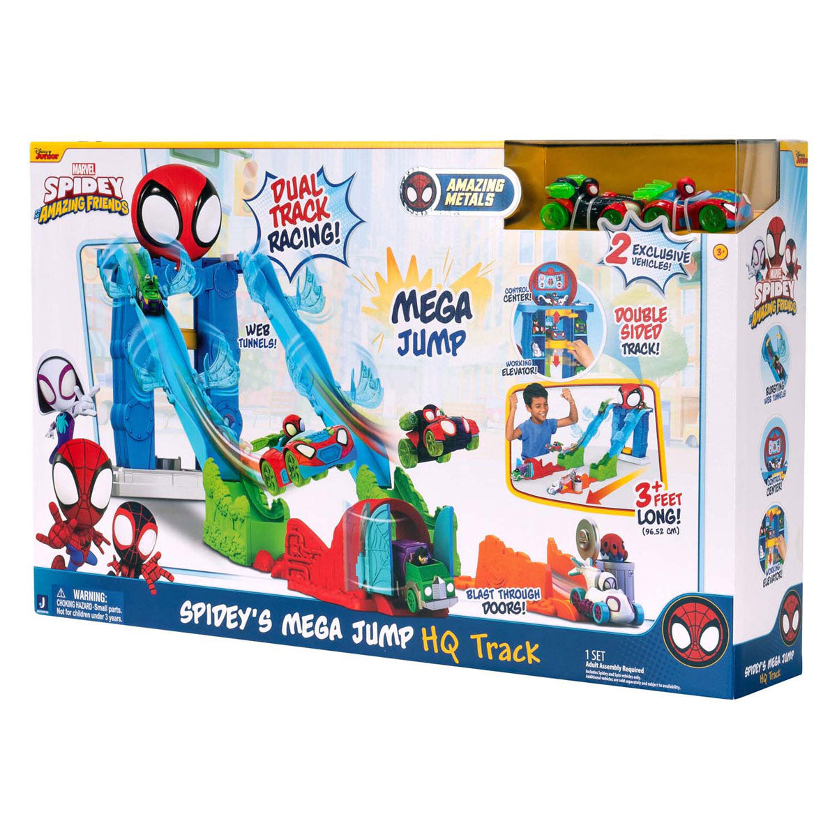 Jazwares spidey mega jump hovedkvarters racerbane