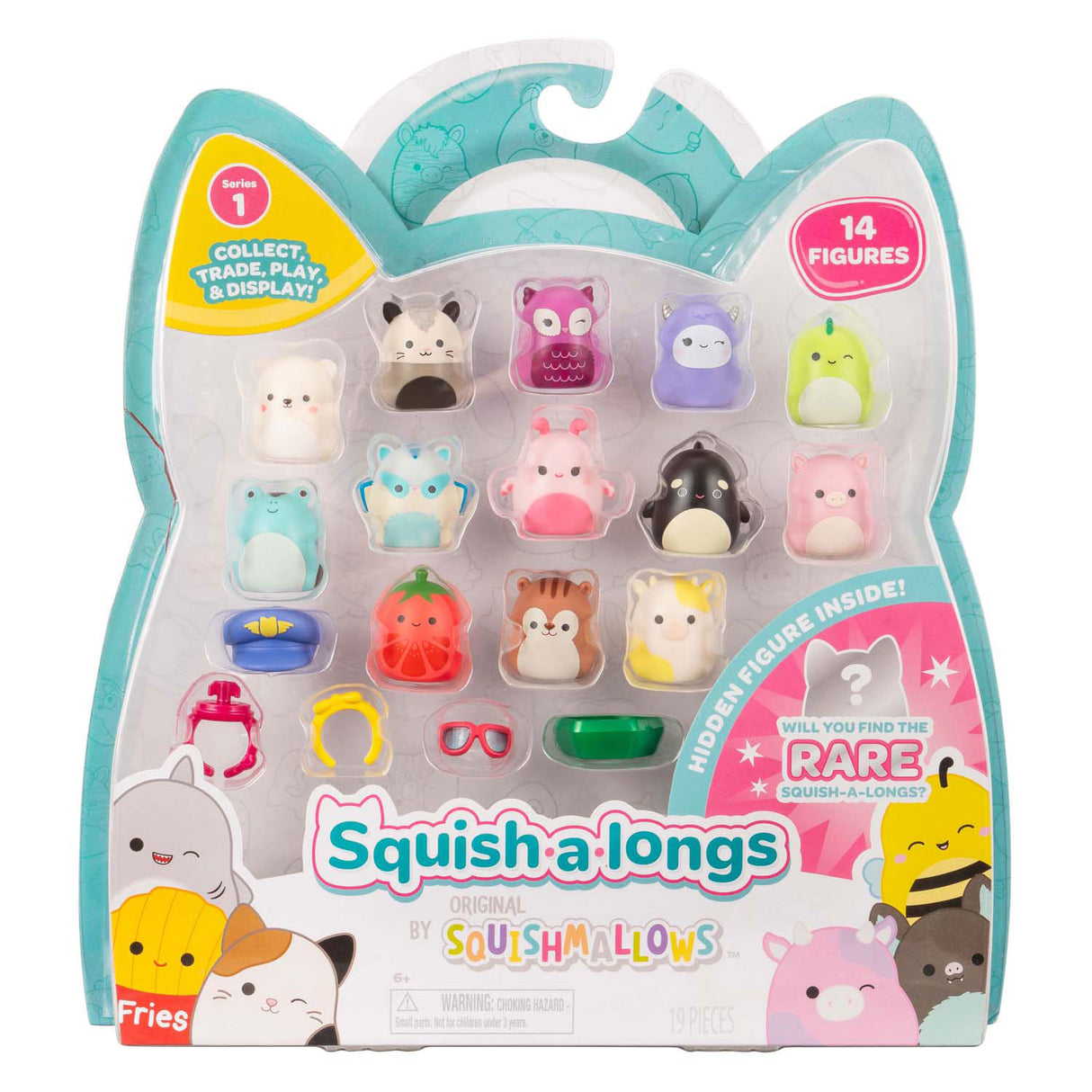 Squishmallows - squish-a-longs spillefigurer - style 2, 14 stk.