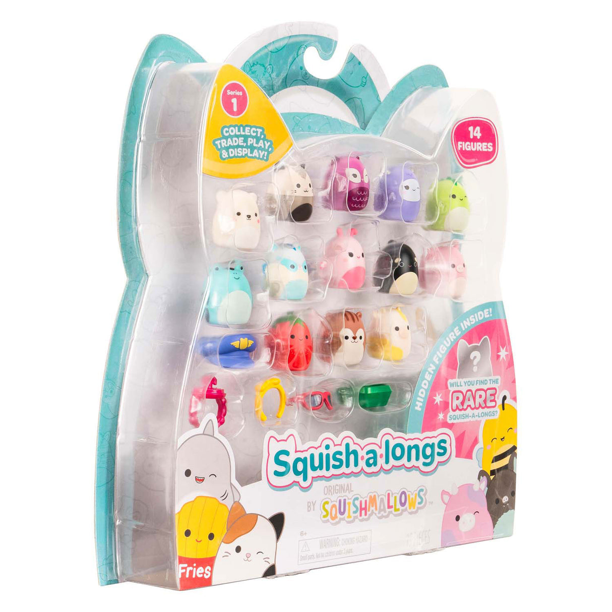 Squishmallows - squish-a-longs spillefigurer - style 2, 14 stk.