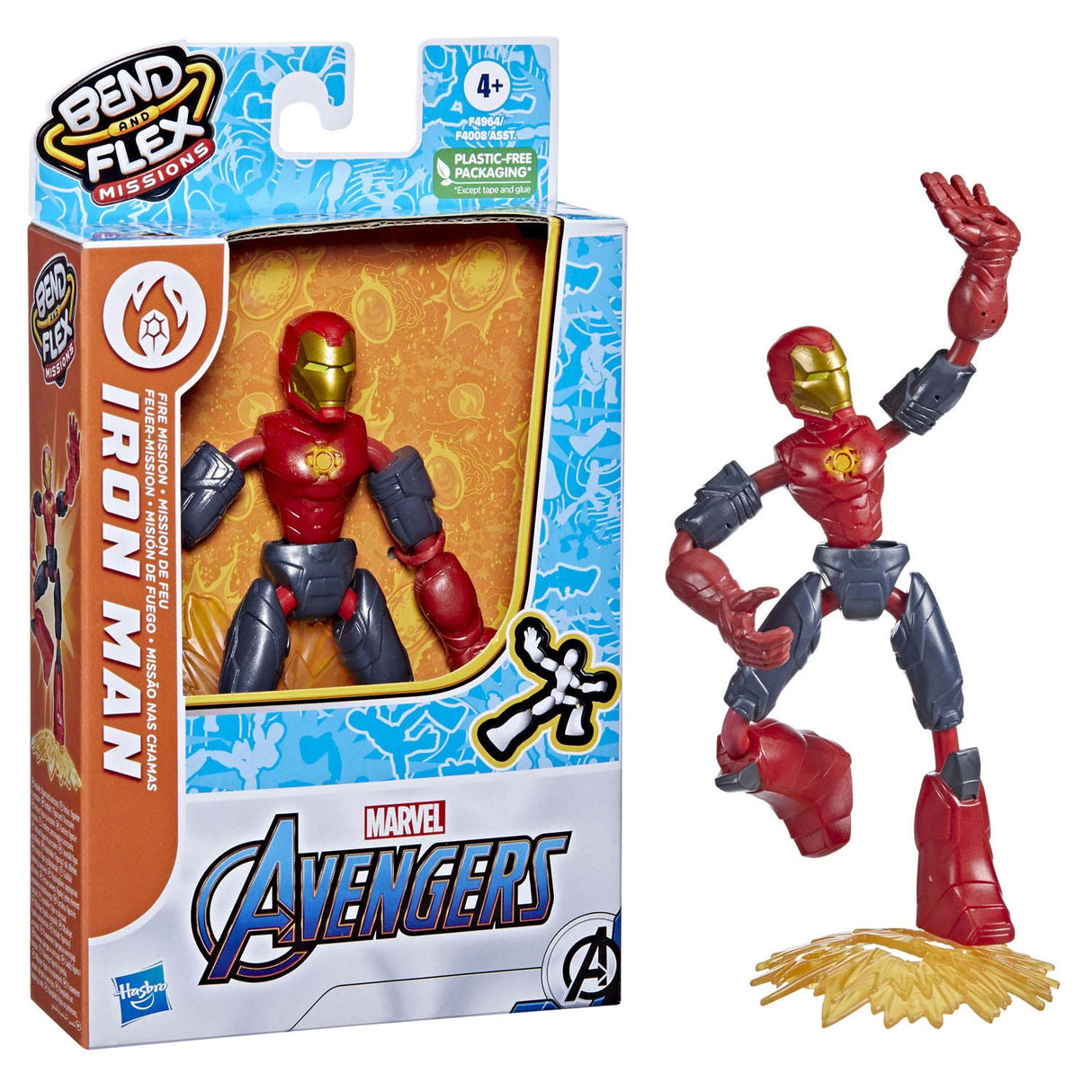 Hasbro Avengers Bend og Flex Fire Mission