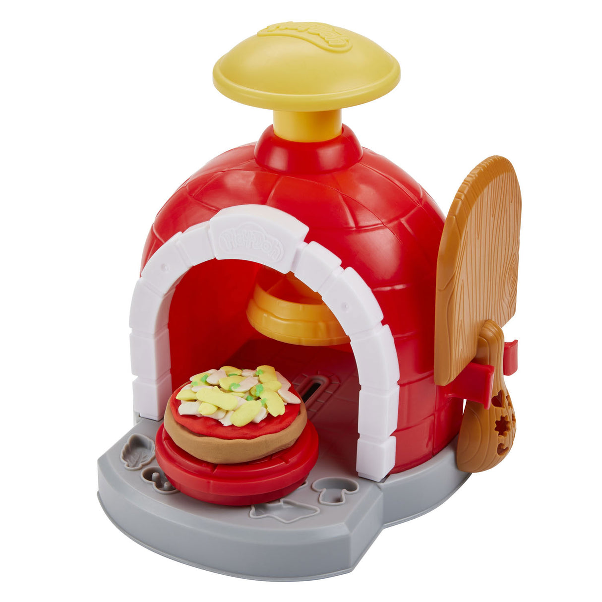 Play-doh pizzaovn legesæt - modellervoks - inklusiv 6 gryder - håndværk til børn