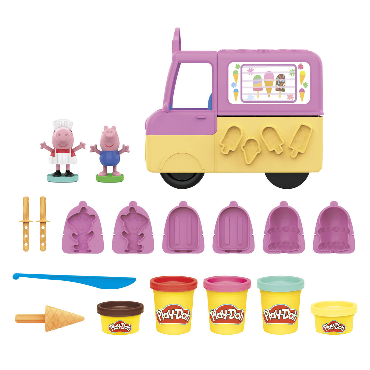 Play-doh Peppas islegesæt - modellervoks - inklusiv 5 krukker
