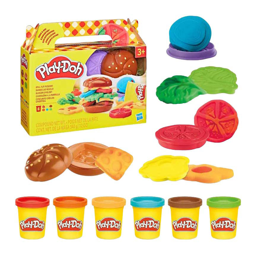 Play-doh grill sjov - 6 lerpotter