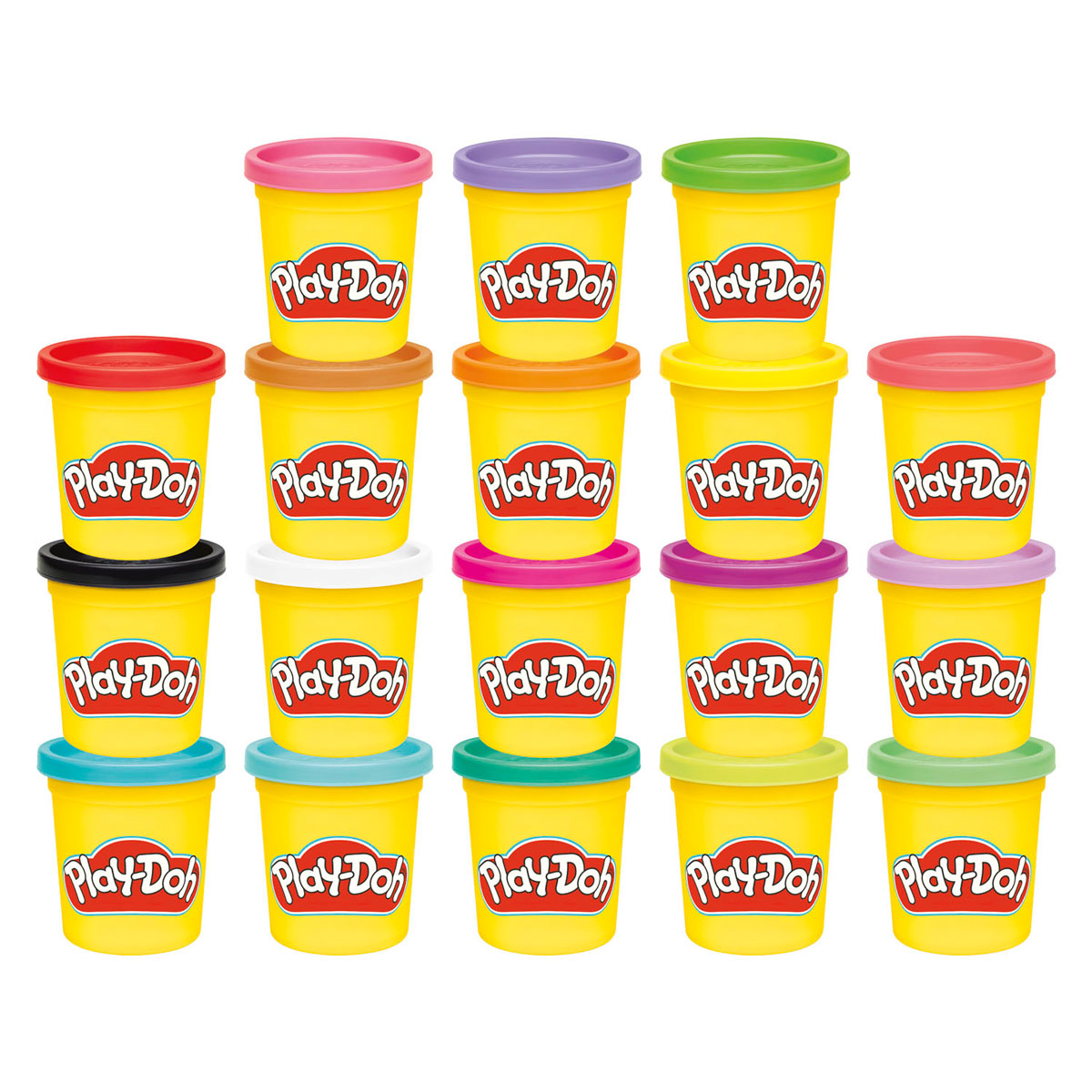 Play-doh bare forestil dig - 18 krukker á 84 gram - forskellige farver