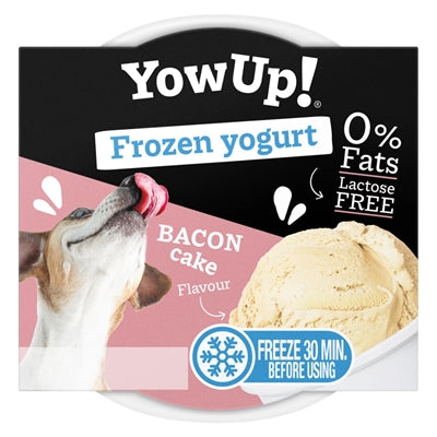 Youp! frossen yoghurt bacon kage