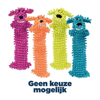 Multipet loofa floppy moppy letvægts uden fyld assorteret