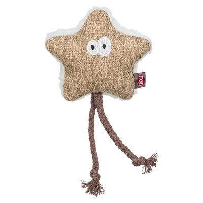Trixie stjernestof plys med katteurt katteurt hvid beige
