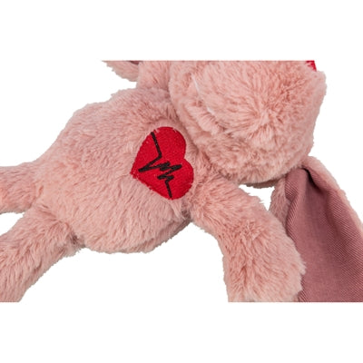 Trixie hundehjerte plys pink