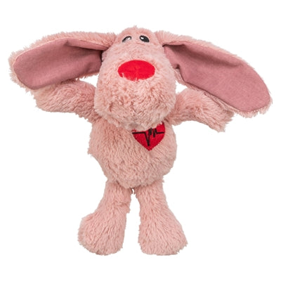 Trixie hundehjerte plys pink
