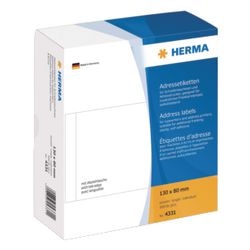 Adresselabel til skrivemaskiner herma