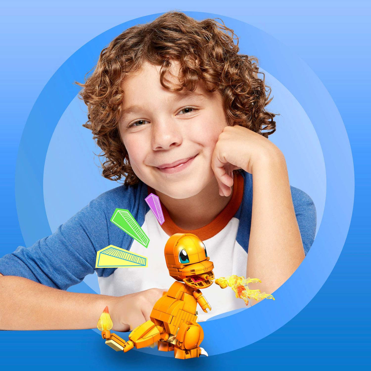 Mega Construct Pokemon Byggesæt - Charmander - 180 stk.
