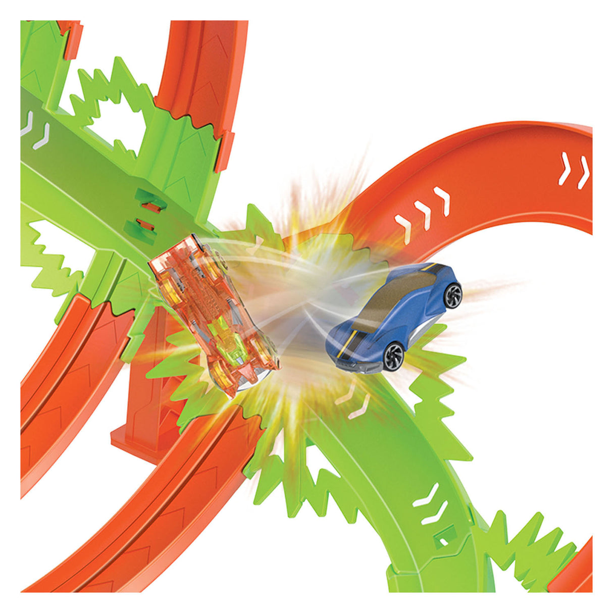 Hot Wheels Action Legendarisk Crash and Blast Race Track-legesæt