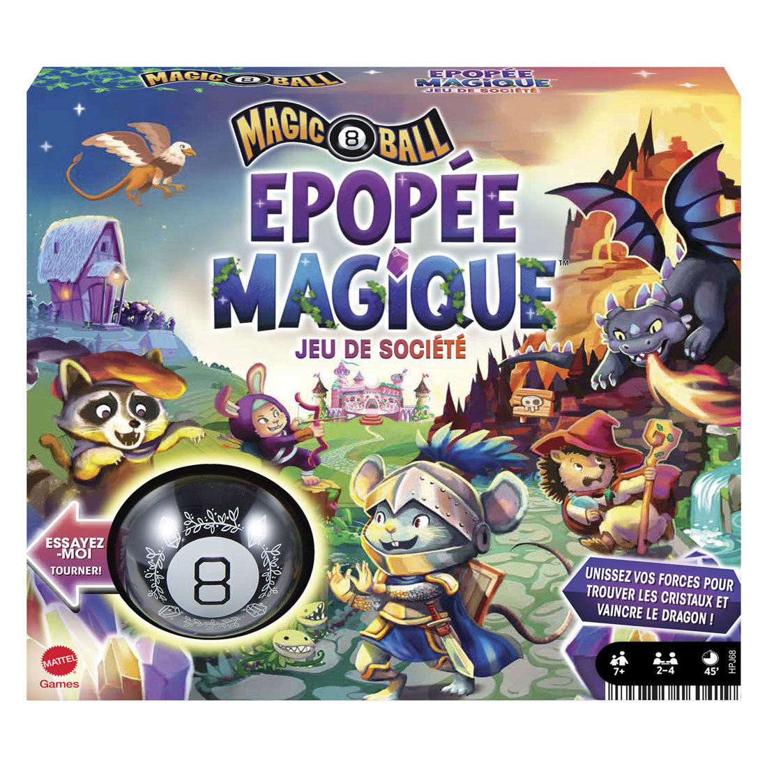 Mattel Magic 8 Ball Board Game - Fransk