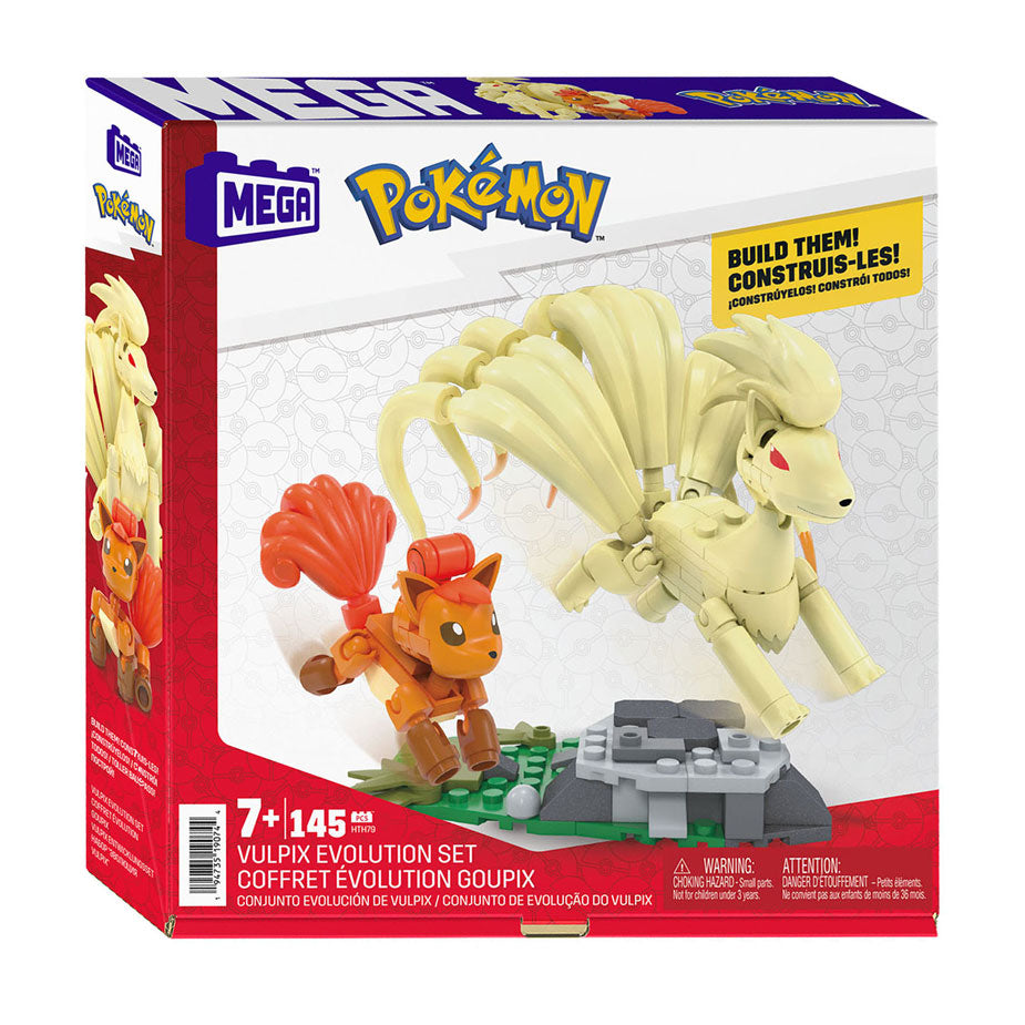 Mattel mega construx pokémon byggesæt - vulpix evolution - 145 stk.