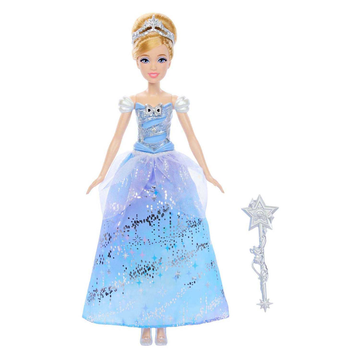 Mattel Disney Princess Askepot – Fortryllende boldkjole-modedukke med lysshow og lyd