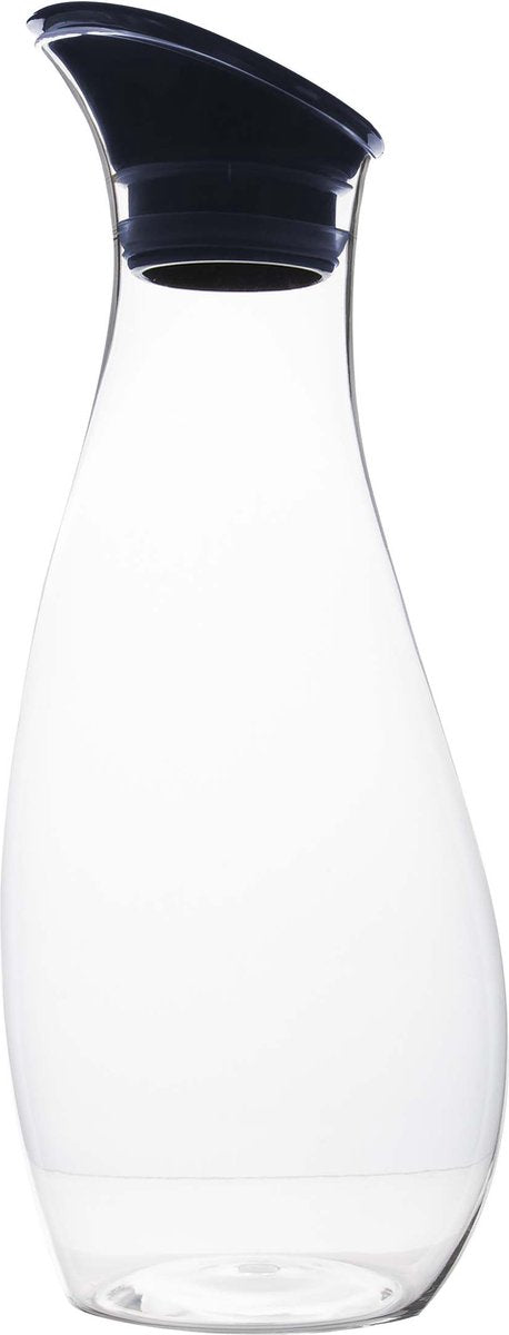 Gimex - karaffel - med låg - 1 liter - marineblå