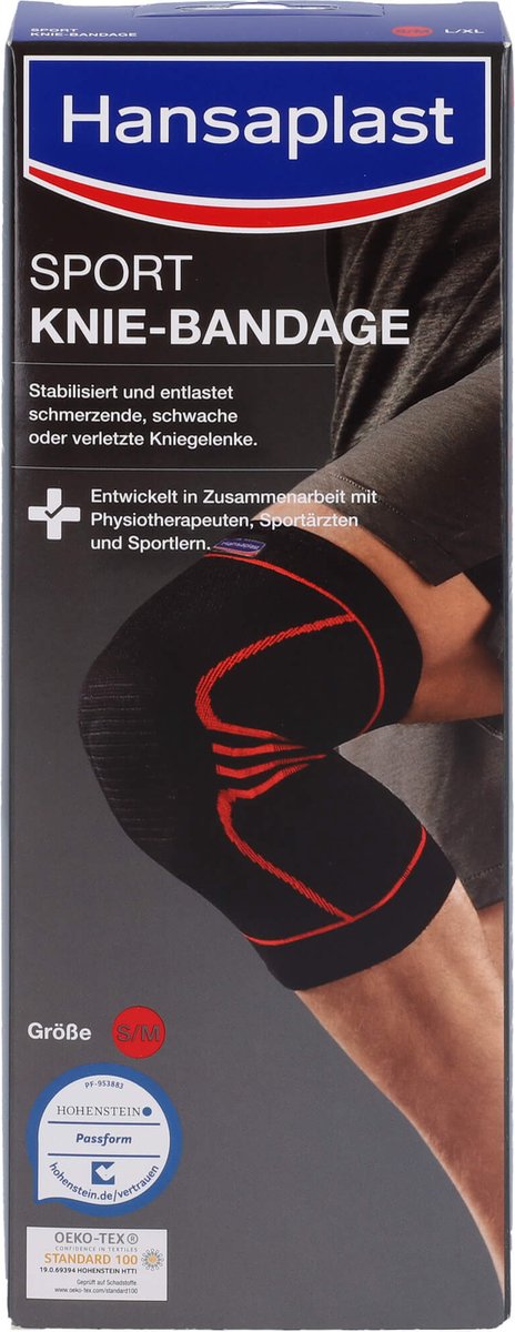 Elastoplast performance sportsknæbøjle - knæstøtte - knæstøtte - knæbandage - one size - sort - 1 stk.