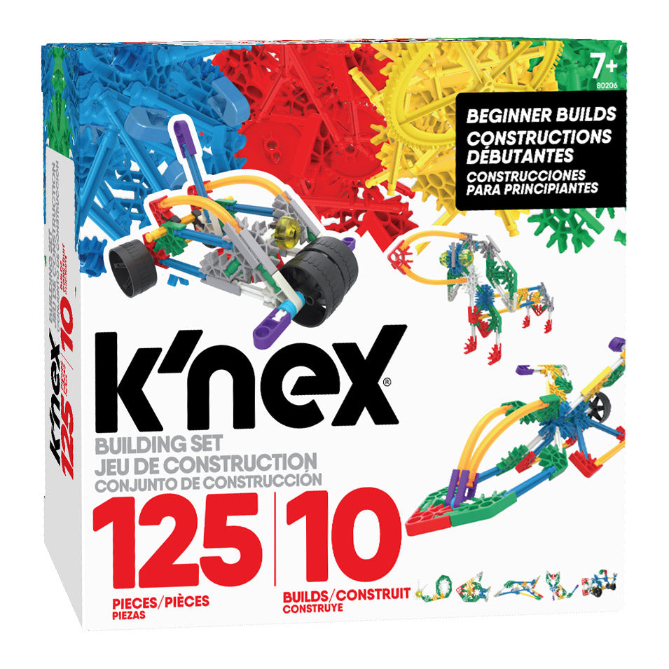 K'Nex Construction Set 10 modeller, 125dlg.