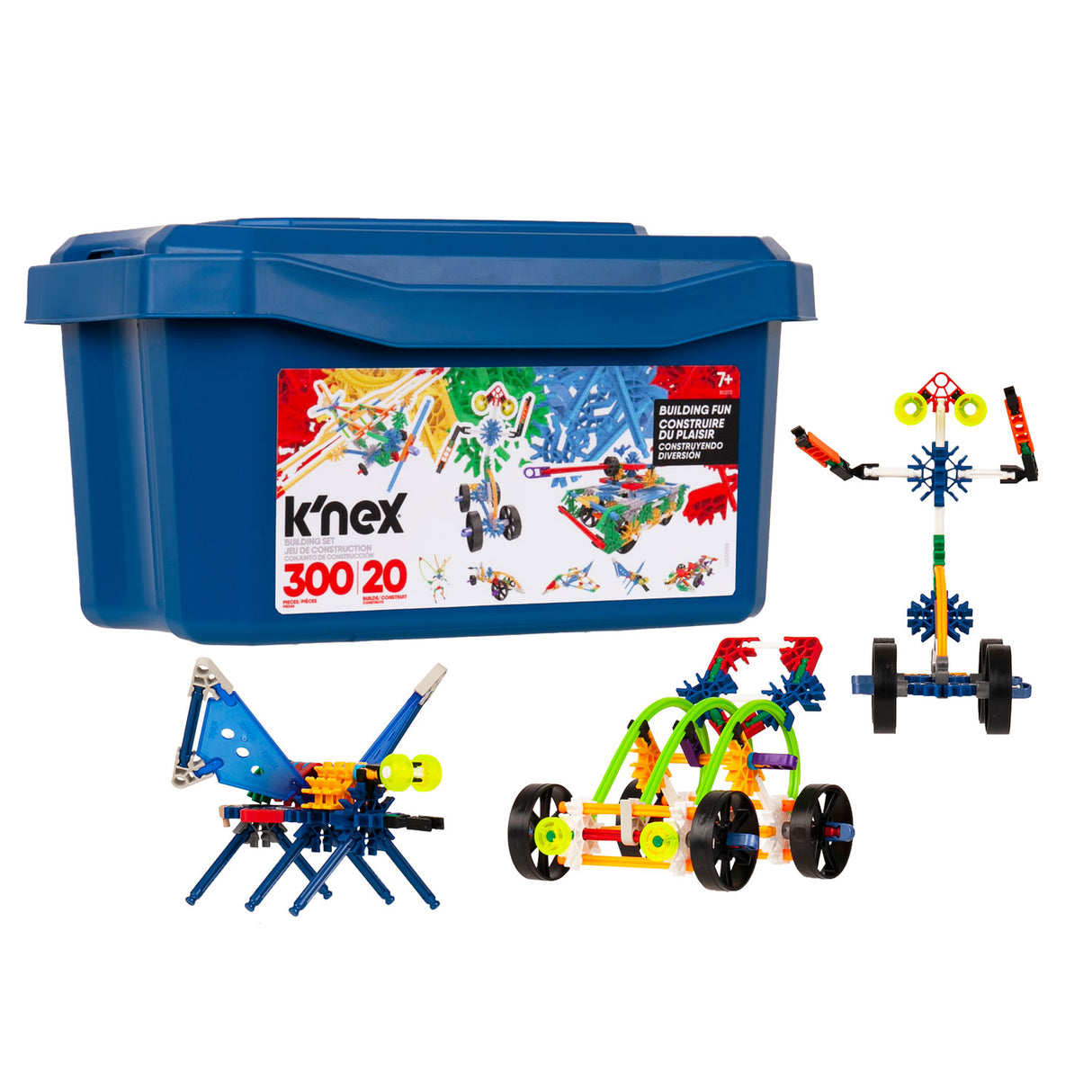 K'Nex Building Set Value Box 20 modeller, 300 stk.