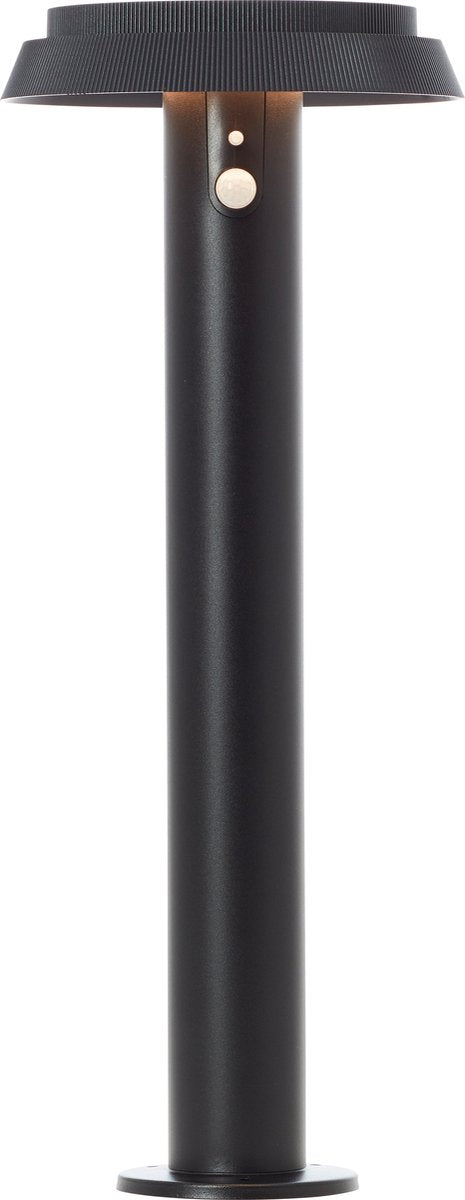 Brilliant alvero - udendørs piedestallampe - højde 50 cm - led 4w - solenergi - 500 lm - 3000k - ip44 - sensor - sort