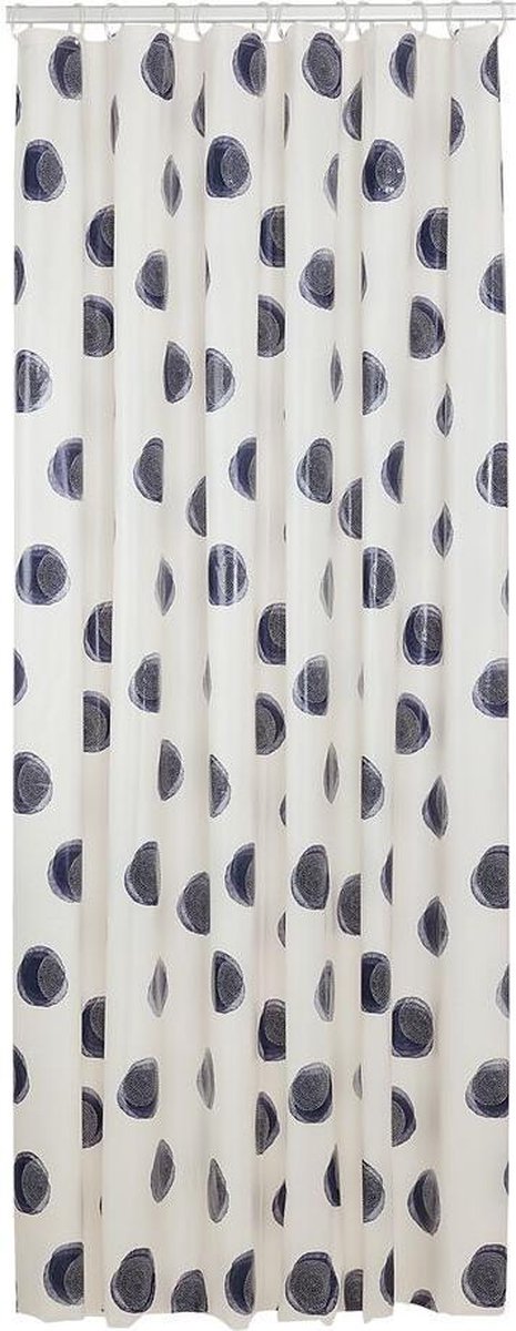 Sealskin mood - douchegordijn 180x200 cm - peva - blauw off-wite