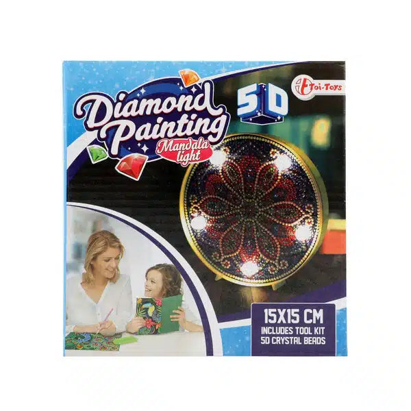 Toi-legetøj diamant maleri - mandala lampe