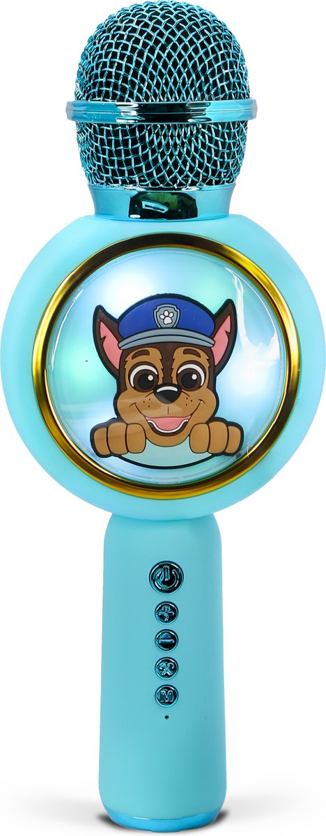 OTL-teknologier paw patruljejagt - trådløs karaokemikrofon til børn - oplyst LED-skærm - højttaler - stemmeforvrængning