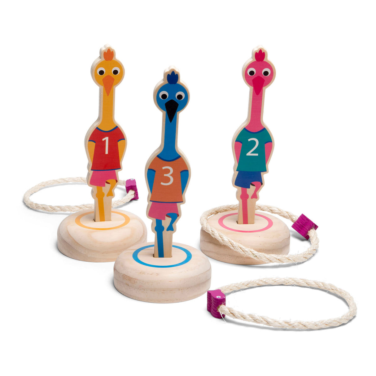 BS Toys Ringwerpen Birds Wood - Kastspil