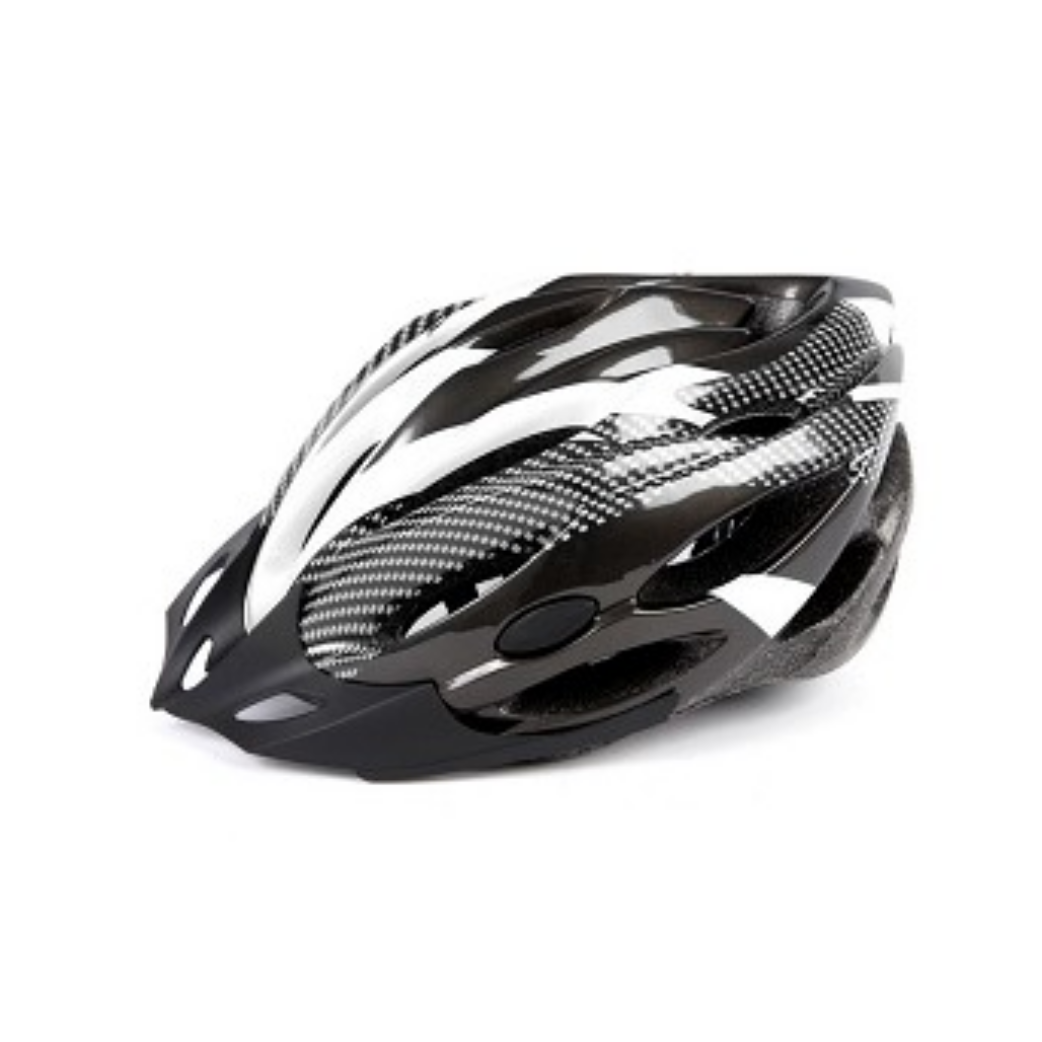 Mirage Helm L 58-62 sølv sort hvid