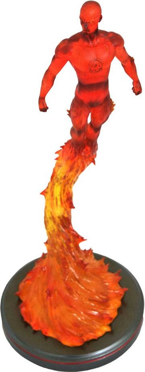 Diamond select marvel tegneserie premier samling statue menneskelig fakkel 36 cm