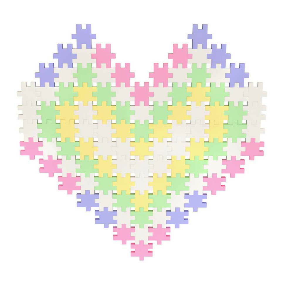 Meli minis pastel byggeklodser, 400 stk.