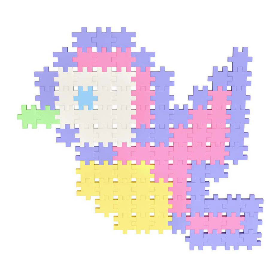 Meli minis pastel byggeklodser, 400 stk.