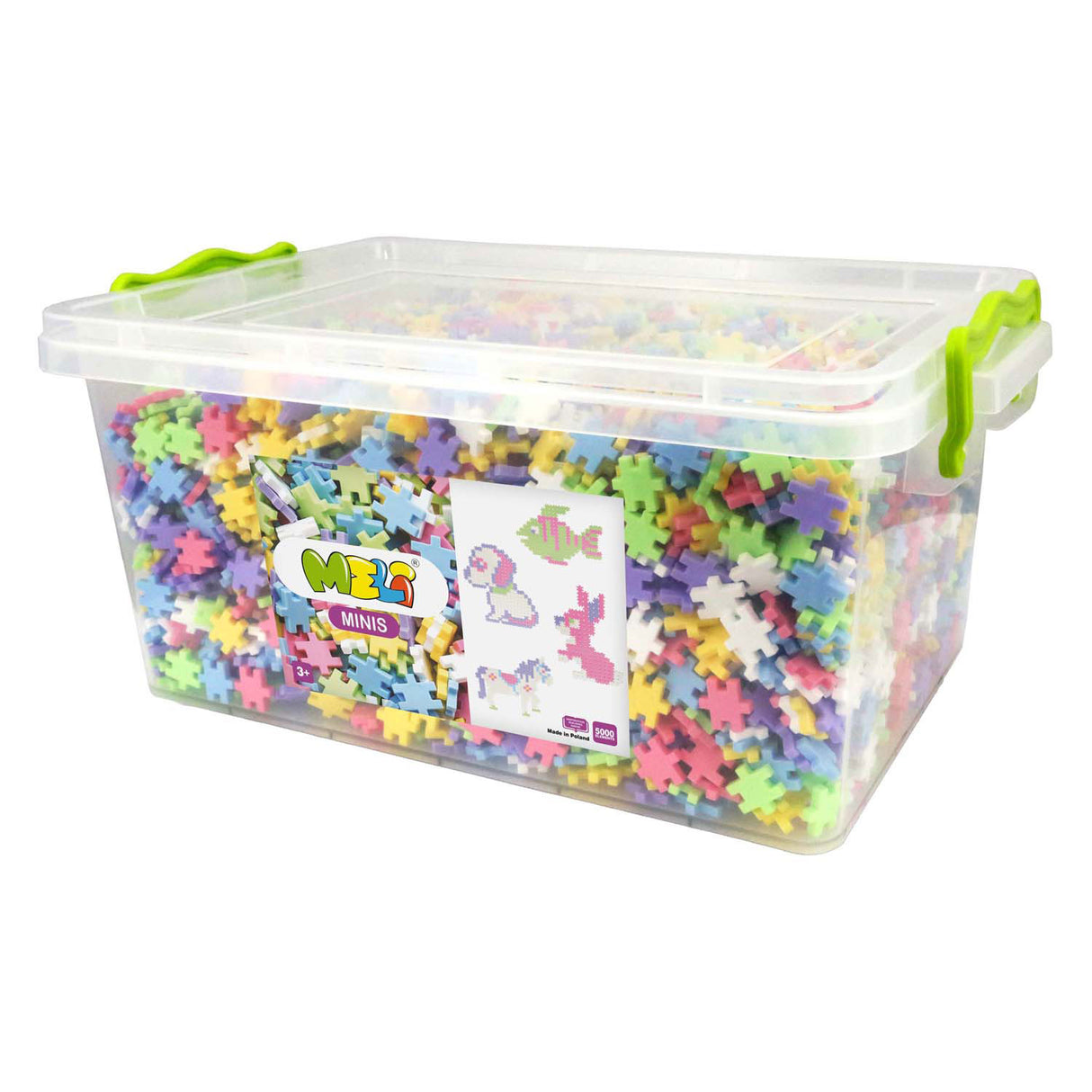 Meli minis pastel byggeklodser, 5000 stk.