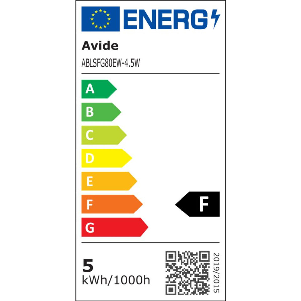 Avide LED-lampe blød glødetråd 4,5w, E27-fitting, 2700 kelvin, 400 lumen