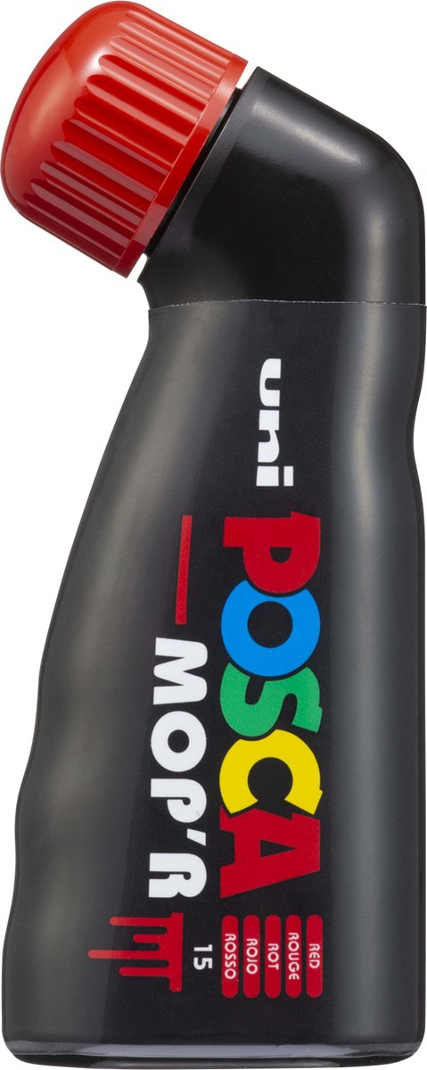 Posca mop'r malertusch xxl 3-19mm rød - super tyk malerpen - akryltusch - kuglepenne - markør - moppe