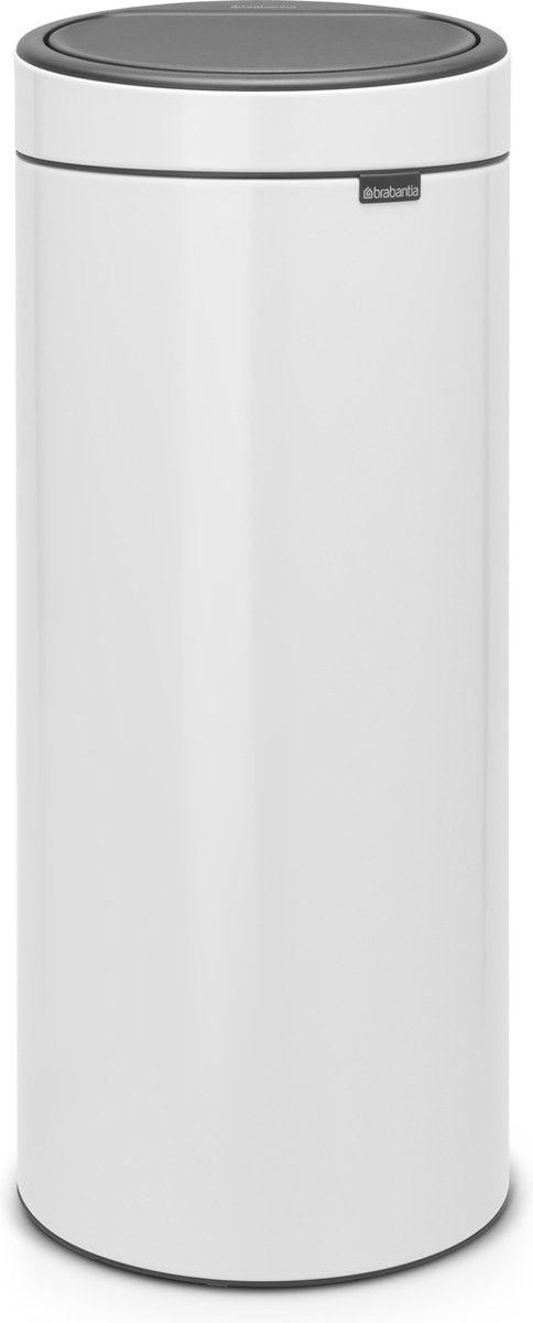 Brabantia touch skraldespand - 30 liter - hvid