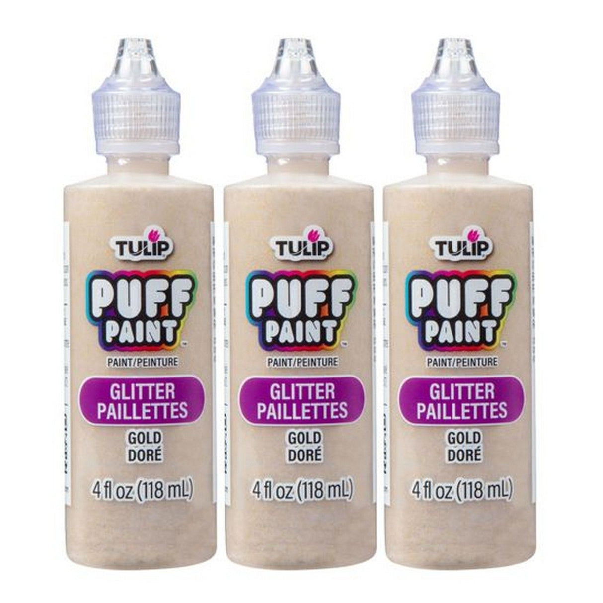 Tulipan • dimensionelt malersæt glitter guld 118ml