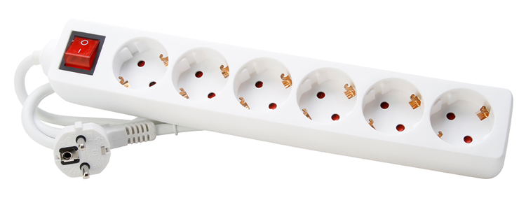 Kopp 1045932 - ledning 6vra 3x1,5mm 1,4mt hvid kontakt | 5 stk