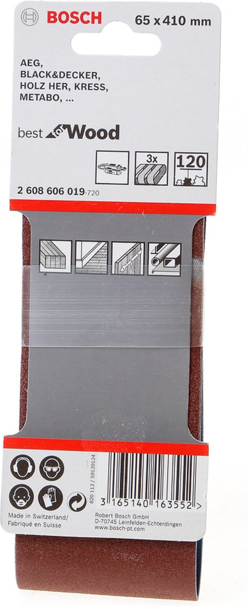 Bosch 3 dæk 65x410 bedste træ+lak, 120
