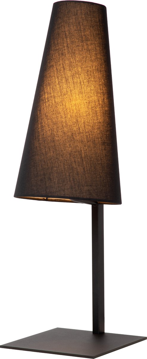 Lucide gregory - bordlampe - 1xe27 - sort