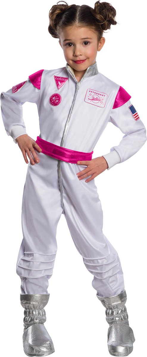 Rubiner børneastronaut Barbie kostume pige