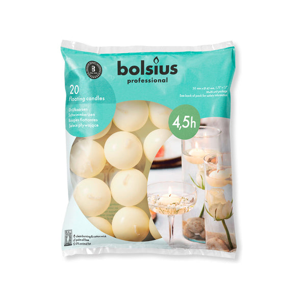 Bolsius prof flydende stearinlys elfenben (20 stykker)