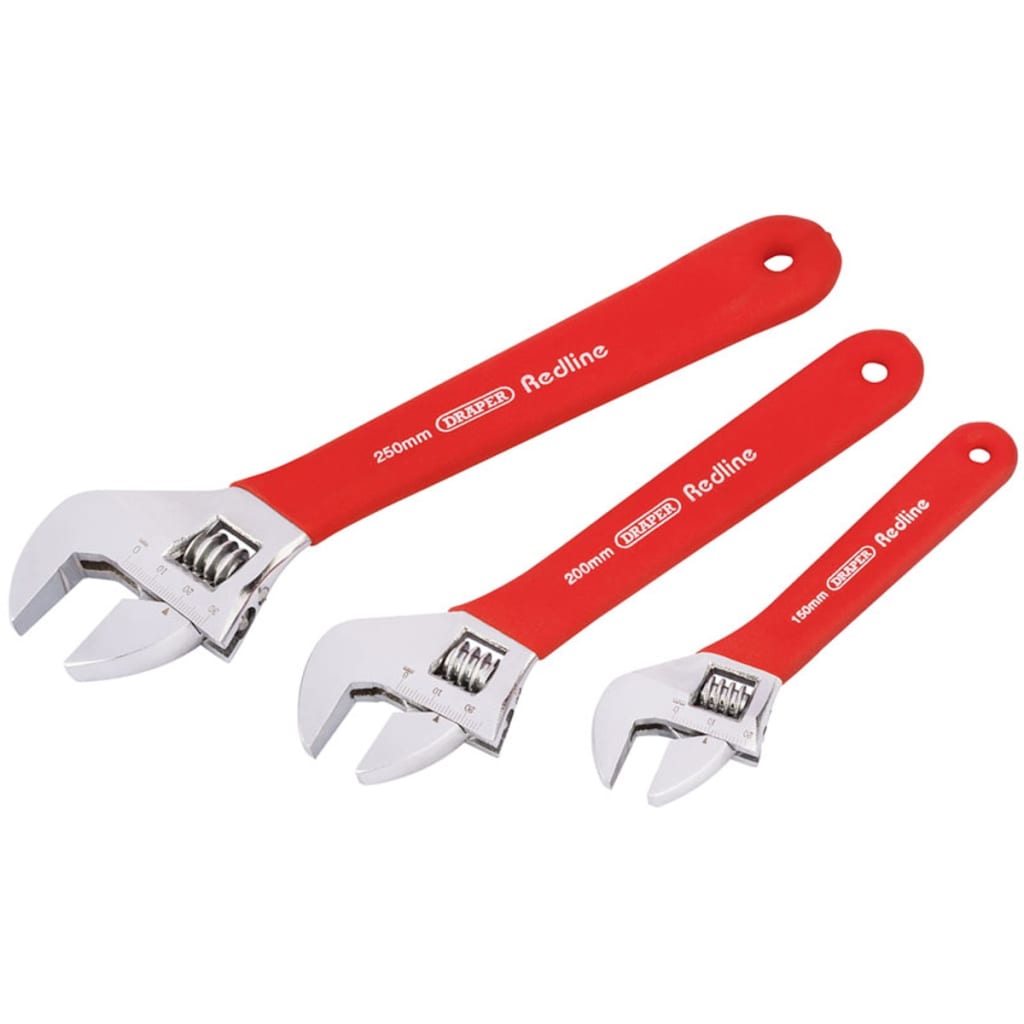 Draper Tools Draper Tools Redline Justerbar Moersleutel Set 3-DLG 67634
